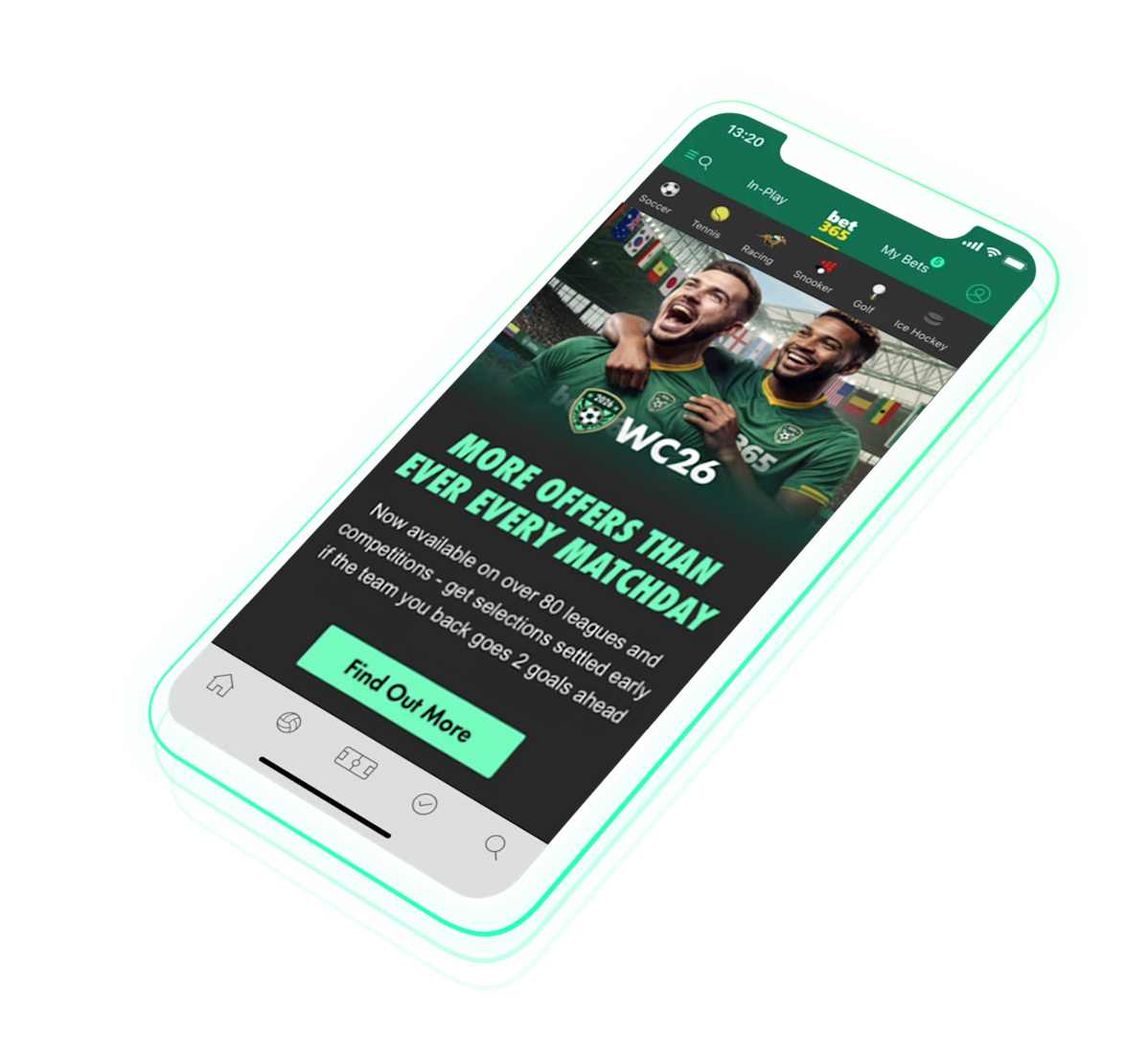 World Cup Phone hub imagery